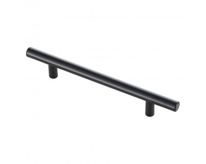 Elegant Quinn 3 Drawer Pull, Set of 10 - Matte Black, L 7.6" (PL400-5-MB-10PK)