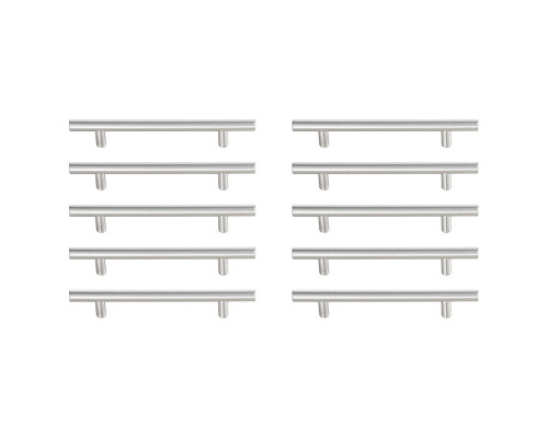 Elegant Quinn 3 Drawer Pull, Set of 10 - Brushed Nickel, L 7.6" (PL400-5-NK-10PK)