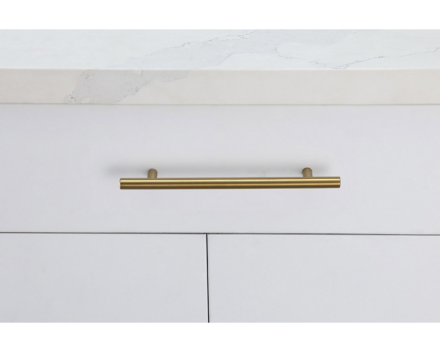 Elegant Quinn 3 Drawer Pull, Set of 10 - Brass, L 8.8" (PL400-6-BR-10PK)