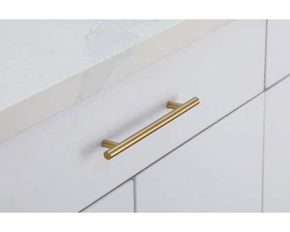 Elegant Quinn 3 Drawer Pull, Set of 10 - Brass, L 8.8" (PL400-6-BR-10PK)