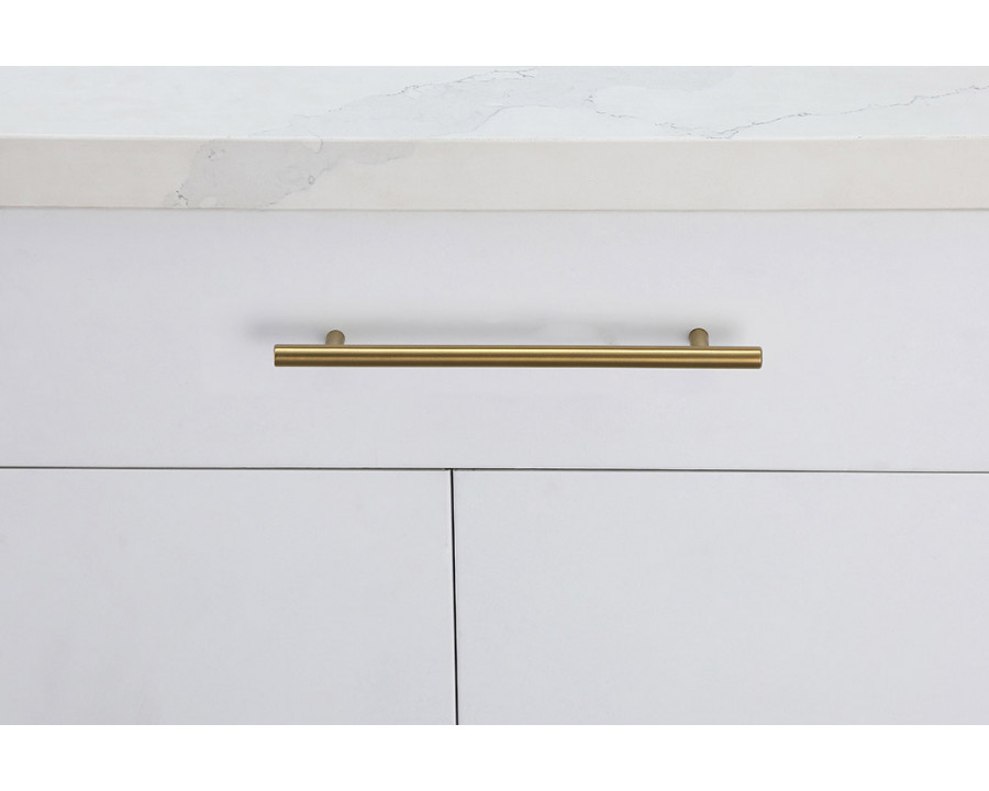 Elegant Quinn 3 Drawer Pull, Set of 10 - Brass, L 10.1" (PL400-7-BR-10PK)