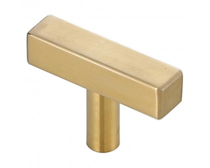 Elegant Quinn 1 Drawer Pull, Set of 10 - Brass (PL402-1-BR-10PK)