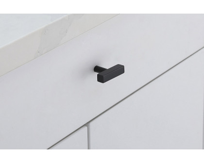 Elegant Quinn 1 Drawer Pull, Set of 10 - Matte Black (PL402-1-MB-10PK)