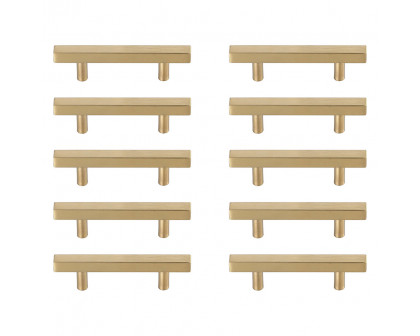 Elegant - Quinn 3 Drawer Pull, Set of 10 (PNT-PL402-3)