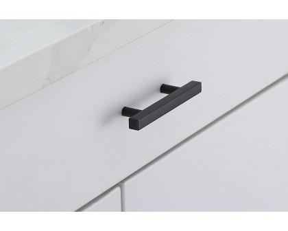 Elegant Quinn 3 Drawer Pull, Set of 10 - Matte Black, L 5" (PL402-3-MB-10PK)