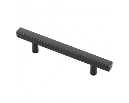 Elegant Quinn 3 Drawer Pull, Set of 10 - Matte Black, L 6.4" (PL402-4-MB-10PK)