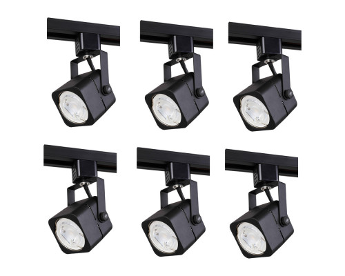 Elegant Commercial Ceiling Light - Black (TKH210BK-6PK)