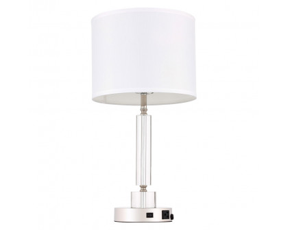 Elegant Deco 1 Light Table Lamp - Polished Nickel (TL3023PN)