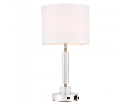 Elegant Deco 1 Light Table Lamp - Polished Nickel (TL3023PN)