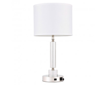 Elegant Deco 1 Light Table Lamp - Polished Nickel (TL3023PN)