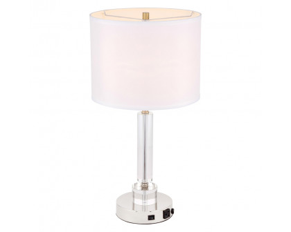 Elegant Deco 1 Light Table Lamp - Polished Nickel (TL3023PN)