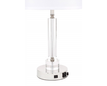 Elegant Deco 1 Light Table Lamp - Polished Nickel (TL3023PN)