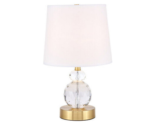 Elegant Maribelle 1 Light Table Lamp - Brushed Brass (TL3031BR)