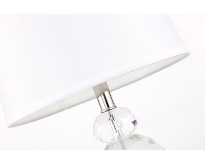 Elegant Maribelle 1 Light Table Lamp - Polished Nickel (TL3031PN)