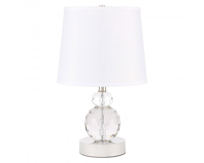 Elegant Maribelle 1 Light Table Lamp - Polished Nickel (TL3031PN)