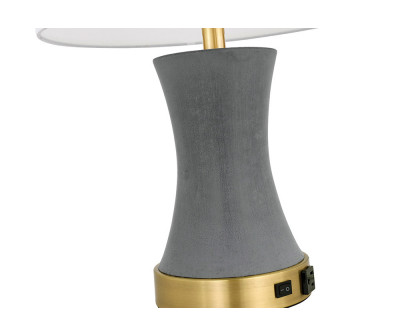 Elegant Knox 1 Light Table Lamp - Brushed Brass (TL3036BR)