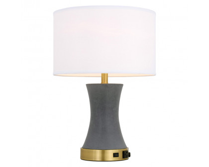 Elegant Knox 1 Light Table Lamp - Brushed Brass (TL3036BR)