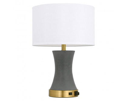 Elegant Knox 1 Light Table Lamp - Brushed Brass (TL3036BR)