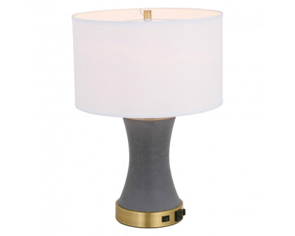 Elegant Knox 1 Light Table Lamp - Brushed Brass (TL3036BR)