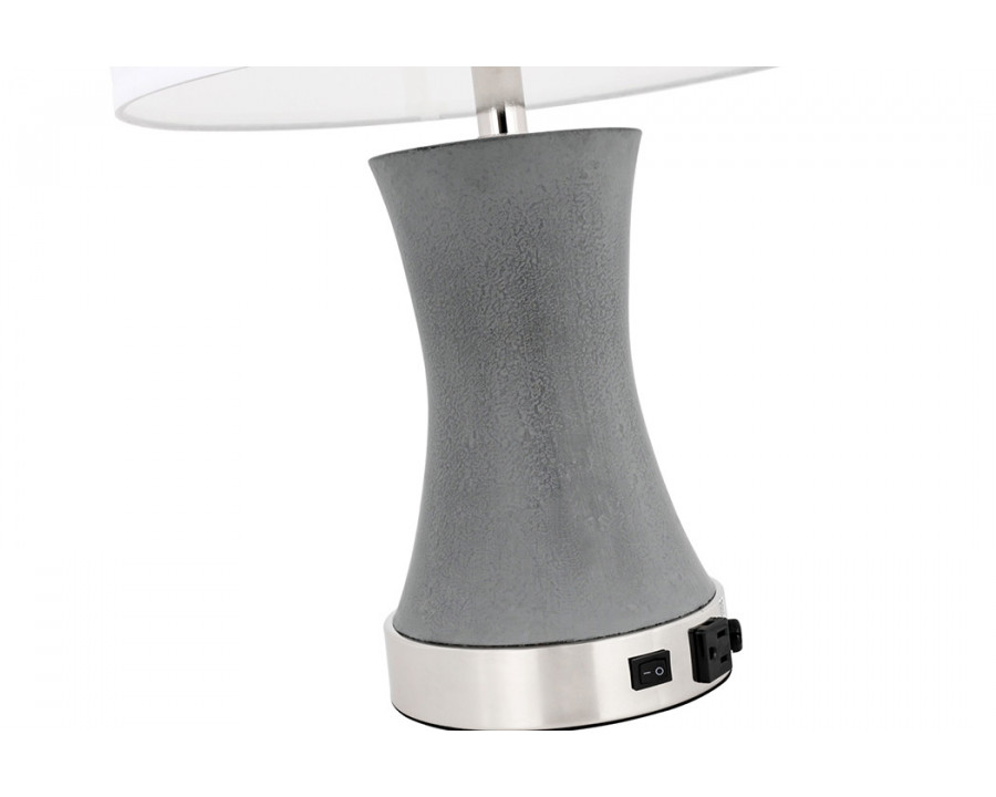 Elegant Knox 1 Light Table Lamp - Polished Nickel (TL3036PN)