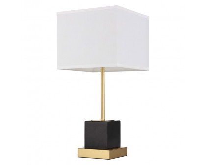 Elegant Lana 1 Light Table Lamp - Brushed Brass (TL3037BR)