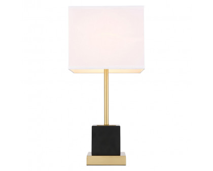 Elegant Lana 1 Light Table Lamp - Brushed Brass (TL3037BR)