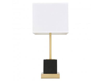 Elegant Lana 1 Light Table Lamp - Brushed Brass (TL3037BR)