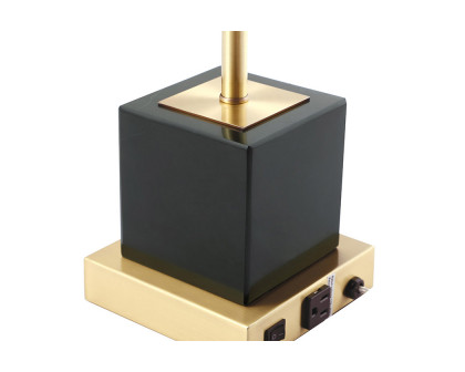 Elegant Lana 1 Light Table Lamp - Brushed Brass (TL3037BR)