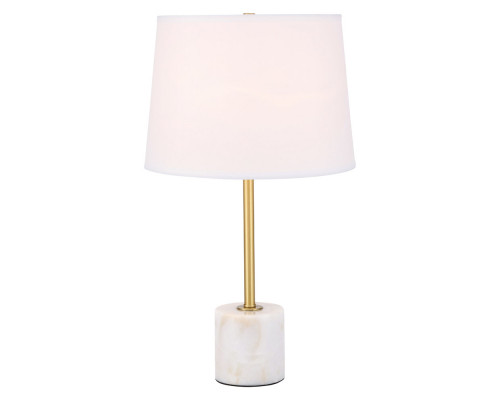 Elegant Kira 1 Light Table Lamp - Brushed Brass (TL3039BR)