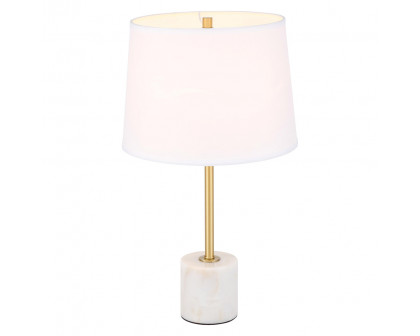 Elegant Kira 1 Light Table Lamp - Brushed Brass (TL3039BR)