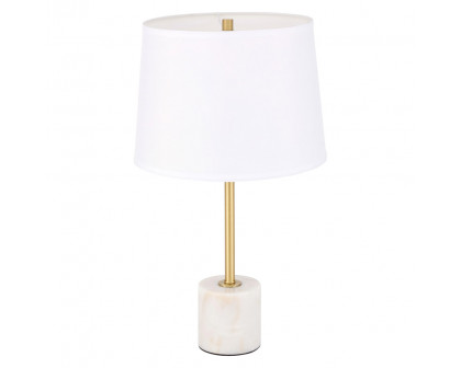 Elegant Kira 1 Light Table Lamp - Brushed Brass (TL3039BR)