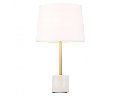 Elegant Kira 1 Light Table Lamp - Brushed Brass (TL3039BR)