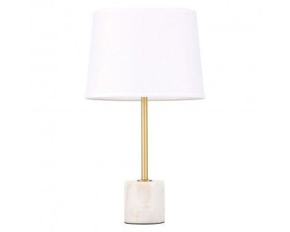 Elegant Kira 1 Light Table Lamp - Brushed Brass (TL3039BR)