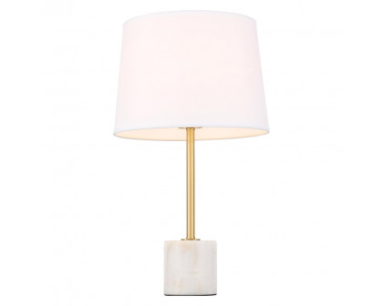 Elegant Kira 1 Light Table Lamp - Brushed Brass (TL3039BR)