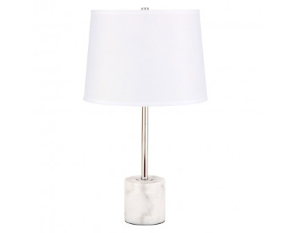 Elegant Kira 1 Light Table Lamp - Polished Nickel (TL3039PN)