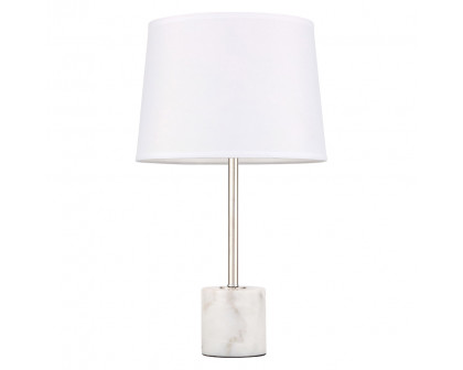 Elegant Kira 1 Light Table Lamp - Polished Nickel (TL3039PN)