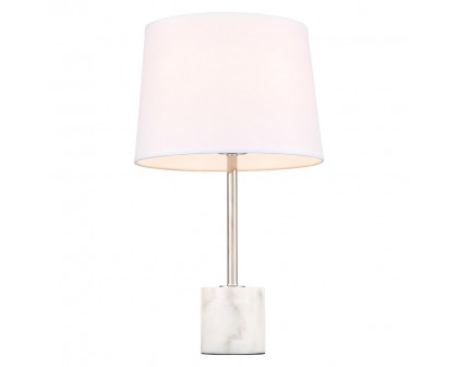 Elegant Kira 1 Light Table Lamp - Polished Nickel (TL3039PN)