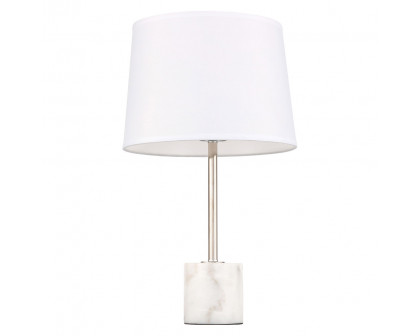 Elegant Kira 1 Light Table Lamp - Polished Nickel (TL3039PN)