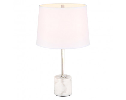 Elegant Kira 1 Light Table Lamp - Polished Nickel (TL3039PN)