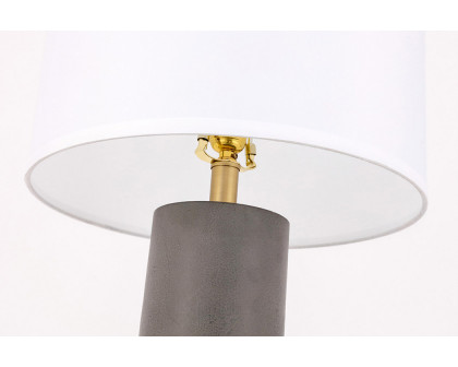 Elegant Chronicle 1 Light Table Lamp - Brushed Brass (TL3045BR)