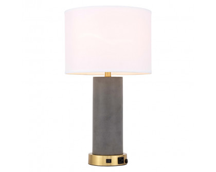 Elegant Chronicle 1 Light Table Lamp - Brushed Brass (TL3045BR)