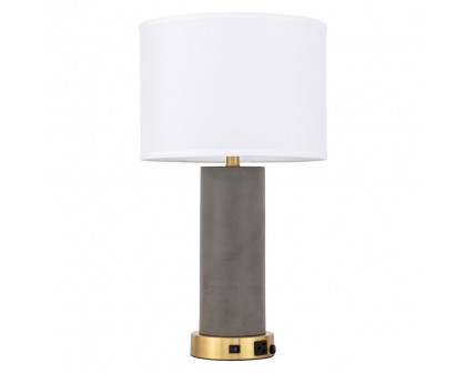 Elegant Chronicle 1 Light Table Lamp - Brushed Brass (TL3045BR)