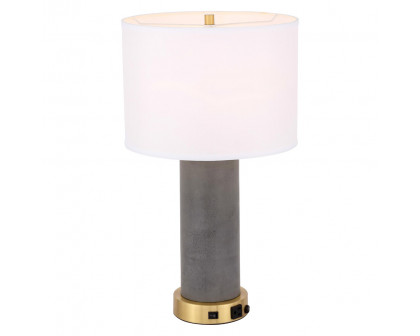 Elegant Chronicle 1 Light Table Lamp - Brushed Brass (TL3045BR)