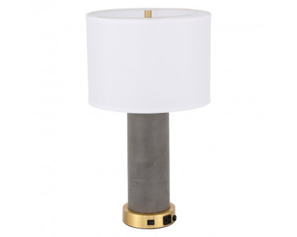 Elegant Chronicle 1 Light Table Lamp - Brushed Brass (TL3045BR)