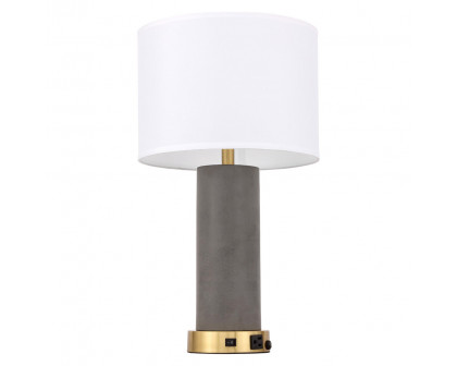 Elegant Chronicle 1 Light Table Lamp - Brushed Brass (TL3045BR)