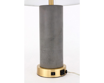 Elegant Chronicle 1 Light Table Lamp - Brushed Brass (TL3045BR)