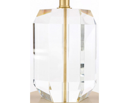 Elegant Wendolyn 1 Light Table Lamp - Brushed Brass (TL3047BR)