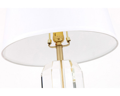 Elegant Wendolyn 1 Light Table Lamp - Brushed Brass (TL3047BR)