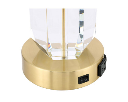 Elegant Wendolyn 1 Light Table Lamp - Brushed Brass (TL3047BR)