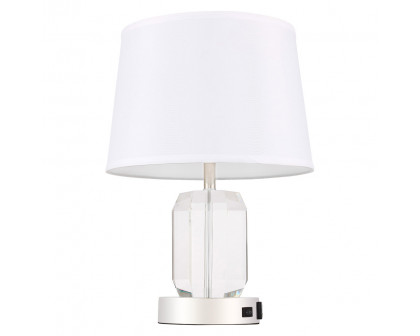 Elegant Wendolyn 1 Light Table Lamp - Polished Nickel (TL3047PN)